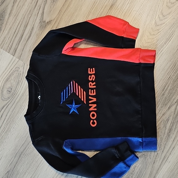 Converse Kids' Black, Blue, and Red Sweatshirt - Picture 1 of 2